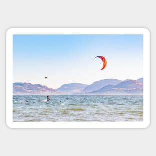 Kite Surfing Skaha Lake in Penticton Sticker